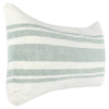 14 x 26 Accent Lumbar Throw Pillow Stripe Design Eucalyptus White Green By Casagear Home BM283688