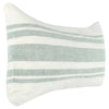 14 x 26 Accent Lumbar Throw Pillow Stripe Design Eucalyptus White Green By Casagear Home BM283688