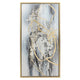 22 x 42 Canvas Wall Art Abstract Luxury Paint Design Set of 3 Gold Gray By Casagear Home BM283743
