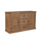 Tess 60 Inch Sideboard Buffet Cabinet Console, 3 Drawers, 2 Doors, Brown By Casagear Home