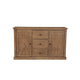 Tess 60 Inch Sideboard Buffet Cabinet Console 3 Drawers 2 Doors Brown By Casagear Home BM283852