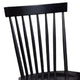 Ray 18 Inch Dining Side Chair Rubberwood Windsor Back Set of 2 Black By Casagear Home BM283868