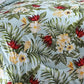 Elia 8 Piece Polyester Full Comforter Set Tropical Design Green White By Casagear Home BM283883