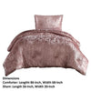 Jay 2 Piece Twin Comforter Set Polyester Velvet Deluxe Texture Pink By Casagear Home BM283887