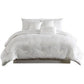 Jay 7 Piece Queen Comforter Set, White Polyester Velvet Deluxe Texture By Casagear Home