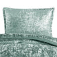 Jay 2 Piece Twin Comforter Set Polyester Velvet Deluxe Texture Green By Casagear Home BM283892