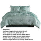 Jay 7 Piece Queen Comforter Set Green Polyester Velvet Deluxe Texture By Casagear Home BM283893