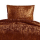 Jay 2 Piece Twin Comforter Set Copper Polyester Velvet Deluxe Texture By Casagear Home BM283898