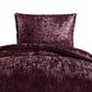 Jay 2 Piece Twin Comforter Set Purple Polyester Velvet Deluxe Texture By Casagear Home BM283901
