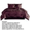 Jay 7 Piece Queen Comforter Set Purple Polyester Velvet Deluxe Texture By Casagear Home BM283902