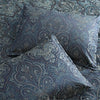 Clover 7 Piece Soft Polyester King Comforter Set Jacquard Pattern Teal By Casagear Home BM283916