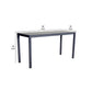 Carlo 80 Inch Outdoor Bar Table Cast Aluminum Powder Coated Slate Gray By Casagear Home BM284156