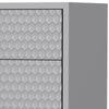 Rexi 48 Inch 5 Drawer Tall Dresser Chest Honeycomb Light Gray Black By Casagear Home BM284260