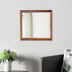 Rue Rectangular Dresser Mirror | 36 x 40 | Mahogany Wood Frame | Warm Brown