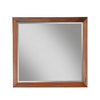 Rue 36 x 40 Rectangular Dresser Mirror, Mahogany Wood Frame, Warm Brown By Casagear Home