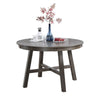 Lexi Classic Round Dining Table | 48" | Rubberwood | Dark Gray