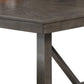 Lexi 78 Inch Classic Dining Table Rubberwood Extendable Leaf Dark Brown By Casagear Home BM284315