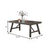 Lexi 78 Inch Classic Dining Table Rubberwood Extendable Leaf Dark Brown By Casagear Home BM284315