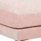Rio 32 Inch Modular Ottoman Box Cushion Seat Wood Legs Blush Pink By Casagear Home BM284324