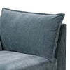 Rio 33 Inch Modular Single Arm Corner Chair 2 Lumbar Cushions Slate Blue By Casagear Home BM284325