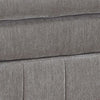 Luna 33 Inch Modular Ottoman Three Layer Plush Cushioned Seat Gray By Casagear Home BM284330