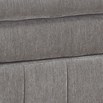 Luna 33 Inch Modular Ottoman Three Layer Plush Cushioned Seat Gray By Casagear Home BM284330