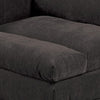Luna 33 Inch Modular 1 Arm Corner Chair Triple Plush Cushion Seat Dark Gray By Casagear Home BM284331