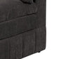 Luna 33 Inch Modular 1 Arm Corner Chair Triple Plush Cushion Seat Dark Gray By Casagear Home BM284331