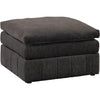 Luna Modular Ottoman | 33" | Triple Plush Seat | Dark Gray