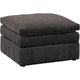 Luna Modular Ottoman | 33" | Triple Plush Seat | Dark Gray