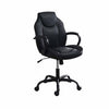 Rue Ergonomic Office Chair | Faux Leather | Swivel Seat | Black