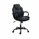 Rue Ergonomic Office Chair | Faux Leather | Swivel Seat | Black