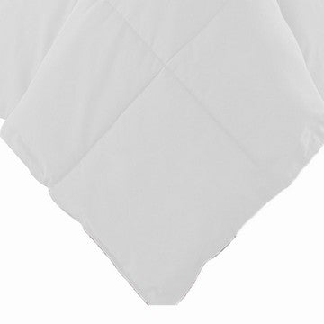 Beth Reversible Microfiber Twin Comforter Squared Stitching Pure White By Casagear Home BM284434