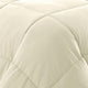 Beth Reversible Microfiber King Comforter Squared Stitching Ivory Beige By Casagear Home BM284441