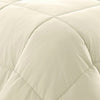 Beth Reversible Microfiber King Comforter Squared Stitching Ivory Beige By Casagear Home BM284441