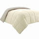 Beth King Comforter | Reversible Microfiber | Ivory Beige | Stitch Design