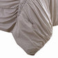 Rue 8 Piece King Size Comforter Set Microfiber Pleated Design Beige By Casagear Home BM284443
