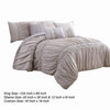 Rue 8 Piece King Size Comforter Set Microfiber Pleated Design Beige By Casagear Home BM284443