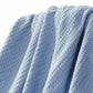 Nyx Queen Size Ultra Soft Cotton Thermal Blanket Textured Feel Blue By Casagear Home BM284455