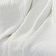 Nyx King Size Ultra Soft Cotton Thermal Blanket Textured Feel White By Casagear Home BM284462