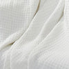 Nyx King Size Ultra Soft Cotton Thermal Blanket Textured Feel White By Casagear Home BM284462