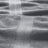Bev Modern 6 Piece Cotton Towel Set Jacquard Filigree Pattern Light Gray By Casagear Home BM284465