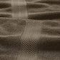 Bev Modern 6 Piece Cotton Towel Set Jacquard Filigree Pattern Taupe Brown By Casagear Home BM284466