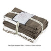 Bev Modern 6 Piece Cotton Towel Set Jacquard Filigree Pattern Taupe Brown By Casagear Home BM284466