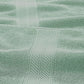 Bev Modern 6 Piece Cotton Towel Set Jacquard Filigree Pattern Sage Green By Casagear Home BM284469