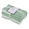 Bev Towel Set | 6 Piece | Cotton | Filigree Pattern | Sage Green
