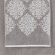 Eula Modern 6 Piece Cotton Towel Set Stylish Damask Pattern Light Gray By Casagear Home BM284472