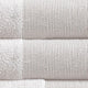 Indy Modern 6 Piece Cotton Towel Set Softly Textured Design Crisp White By Casagear Home BM284476