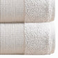 Indy Modern 6 Piece Cotton Towel Set Softly Textured Design Crisp White By Casagear Home BM284476