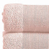 Indy Modern 6 Piece Cotton Towel Set Softly Textured Design Peach Blush By Casagear Home BM284477